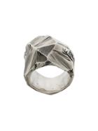 Lost & Found Ria Dunn Chunky Faceted Ring - Metallic