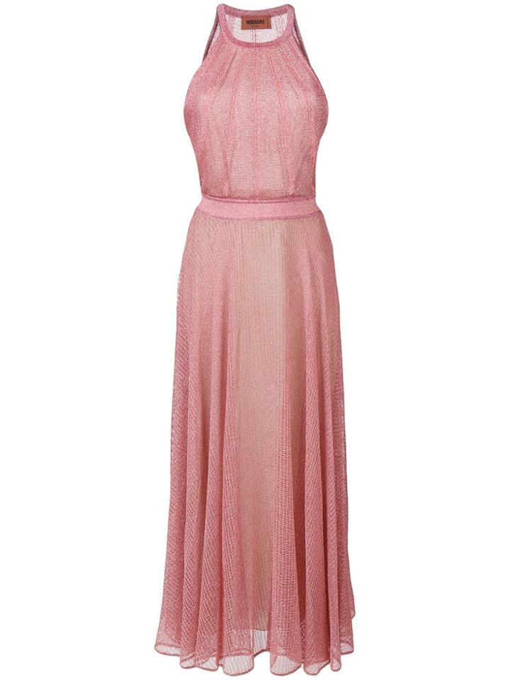 Missoni Glitter Mesh Dress - Pink