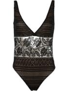 Cecilia Prado Crochet Swimsuit - Black