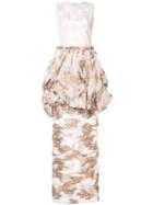 Christian Siriano Fitted Jacquard Dress - Pink