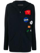 The Elder Statesman Multi Patches Knitted Jacket - Blue