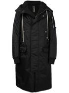Rick Owens Drkshdw Sisyphus Hooded Long Parka - Black