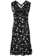 Ermanno Scervino Floral Dress - Black