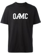 Oamc - Logo Print T-shirt - Men - Cotton - L, Black, Cotton