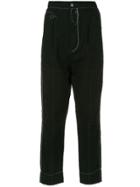 Maison Mihara Yasuhiro Basting Tapered Trousers - Black