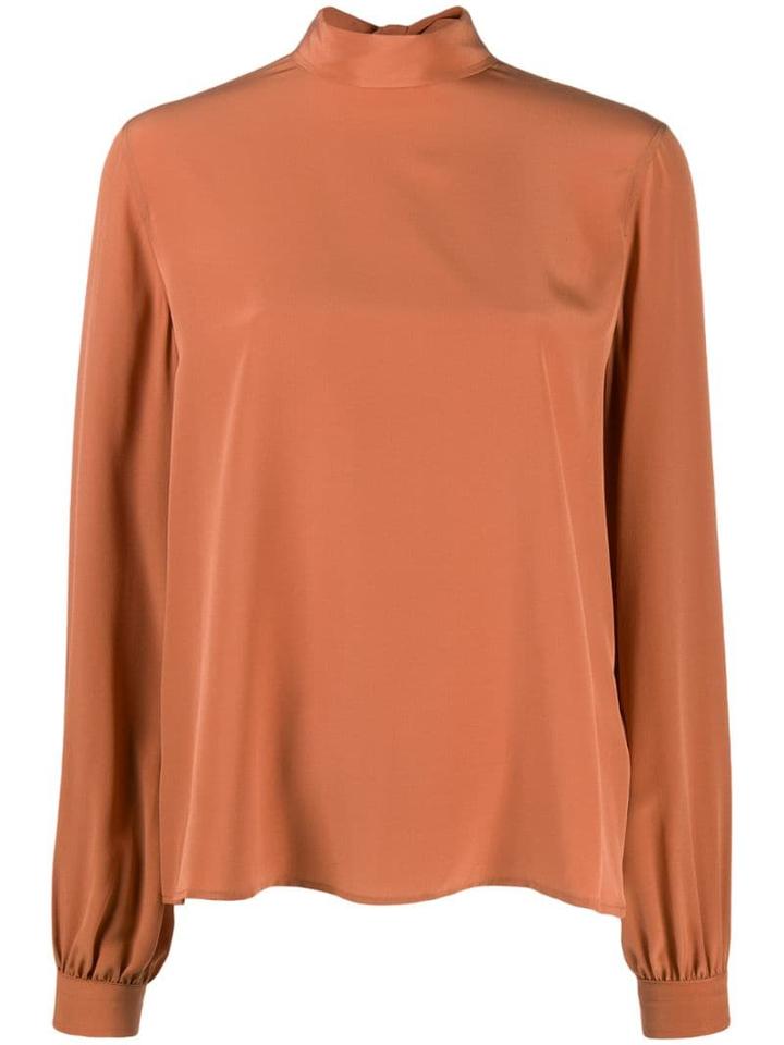 Calvin Klein Roll Neck Long Sleeved Top - Neutrals