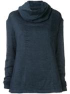 Nehera Fine Knit High Neck Sweater - Blue