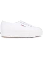 Superga Platform Lace-up Sneakers - White