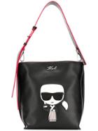 Karl Lagerfeld K-tokyo Small Hobo Shoulder Bag - Black