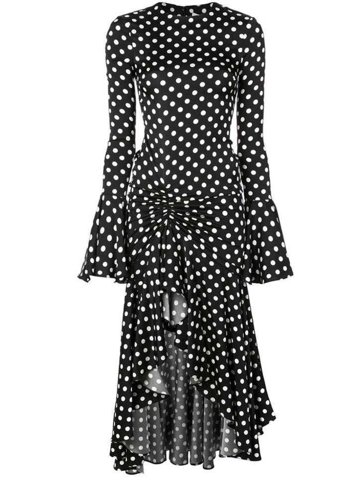 Caroline Constas Polka Dot Print Dress - Black