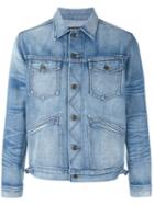 Tom Ford Faded Wash Denim Jacket, Men's, Size: Large, Blue, Cotton