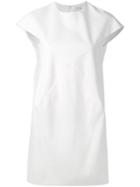 Courrèges - Short X Cut-out Dress - Women - Polyester/spandex/elastane/viscose - 36, White, Polyester/spandex/elastane/viscose