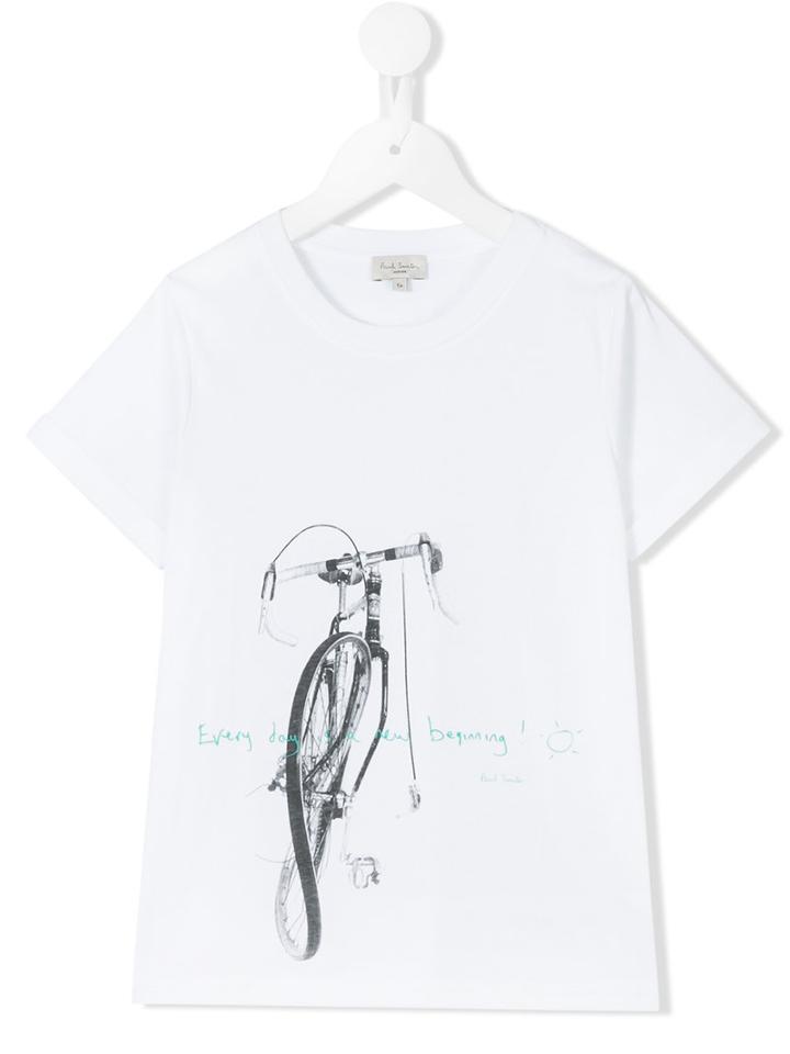 Paul Smith Junior - Printed T-shirt - Kids - Cotton - 2 Yrs, White