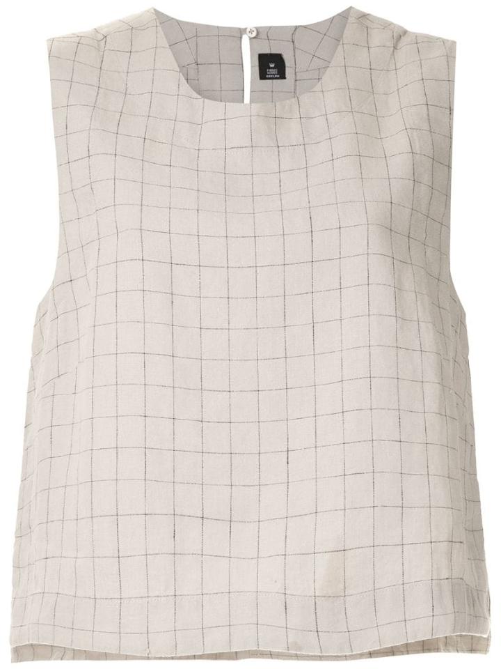 Osklen Top Sand Grid Linho - Grey