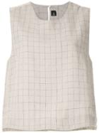 Osklen Top Sand Grid Linho - Grey