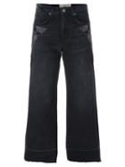 Sandrine Rose Cropped Jeans, Women's, Size: 28, Black, Cotton