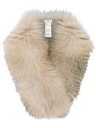 Inverni Fox Fur Scarf, Women's, Nude/neutrals, Fox Fur/cashmere