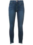Mother - Skinny Jeans - Women - Cotton/polyester/spandex/elastane - 28, Blue, Cotton/polyester/spandex/elastane