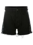 Marcelo Burlon County Of Milan Frayed Shorts - Black
