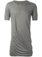 Rick Owens Double Layered T-shirt, Men's, Size: Large, Grey, Cotton