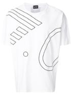 Ea7 Emporio Armani Graphic Print T-shirt - White