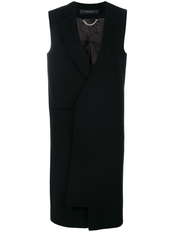 Federica Tosi Sleeveless Coat - Black