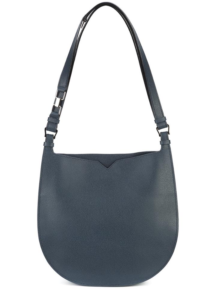 Valextra Classic Shoulder Bag - Blue