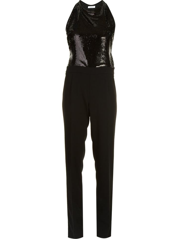 Mugler Sequinned Jumpsuit - Black