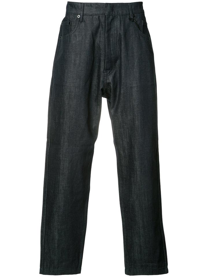 Juun.j Baggy Jeans, Men's, Size: 50, Blue, Cotton/polyurethane