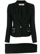 Christian Dior Vintage Lurex Skirt Suit - Black