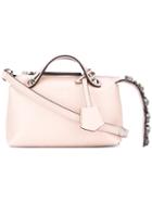 Fendi Embellished Shoulder Bag, Women's, Nude/neutrals, Leather