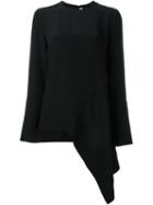 Marni Asymmetric Top, Women's, Size: 38, Black, Silk