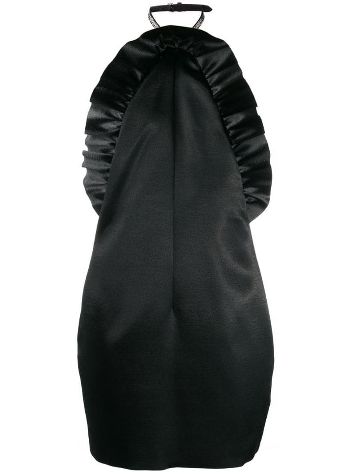 Philosophy Di Lorenzo Serafini Ruffle Trim Halterneck Dress - Black