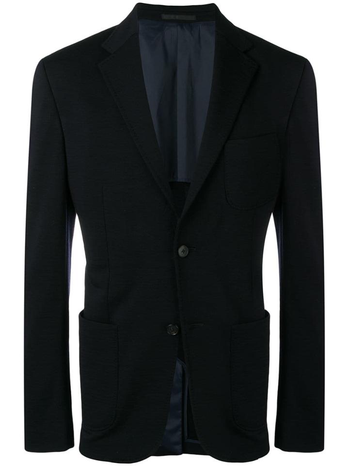 Z Zegna Tech Knit Blazer - Blue