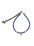 Catherine Michiels Beaded Bracelet, Adult Unisex, Blue, Silver/lapis Lazuli