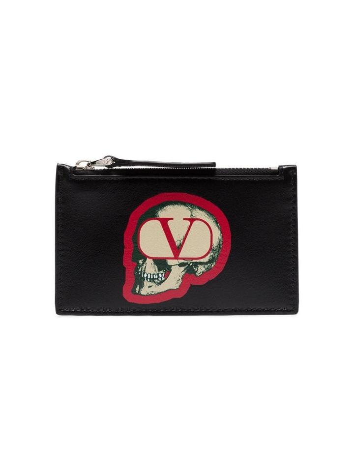 Valentino Valentino Garavani X Undercover Skull Logo Cardholder -