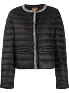 Liu Jo Bead Trim Puffer Jacket - Black