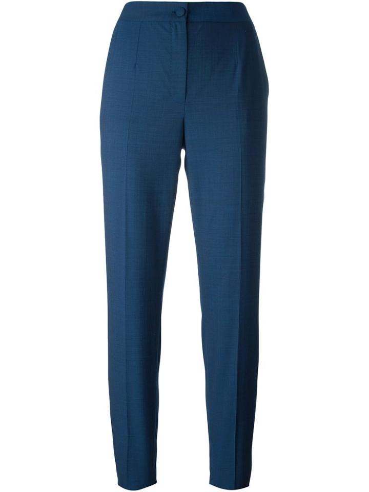 Dolce & Gabbana Skinny Trousers, Women's, Size: 42, Blue, Spandex/elastane/virgin Wool