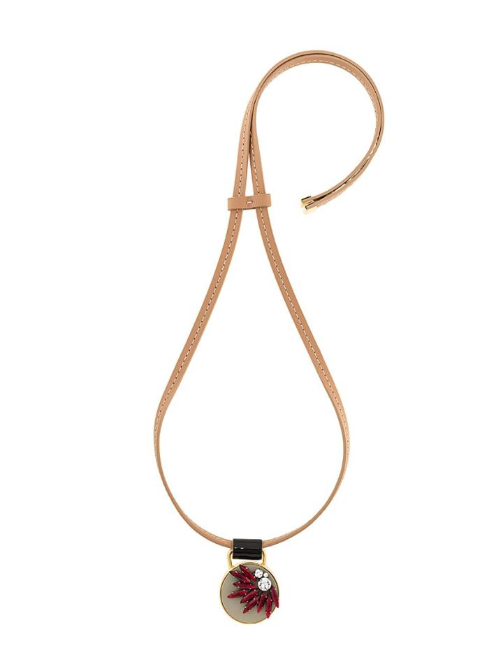 Marni Strass Pendant Necklace - Nude & Neutrals