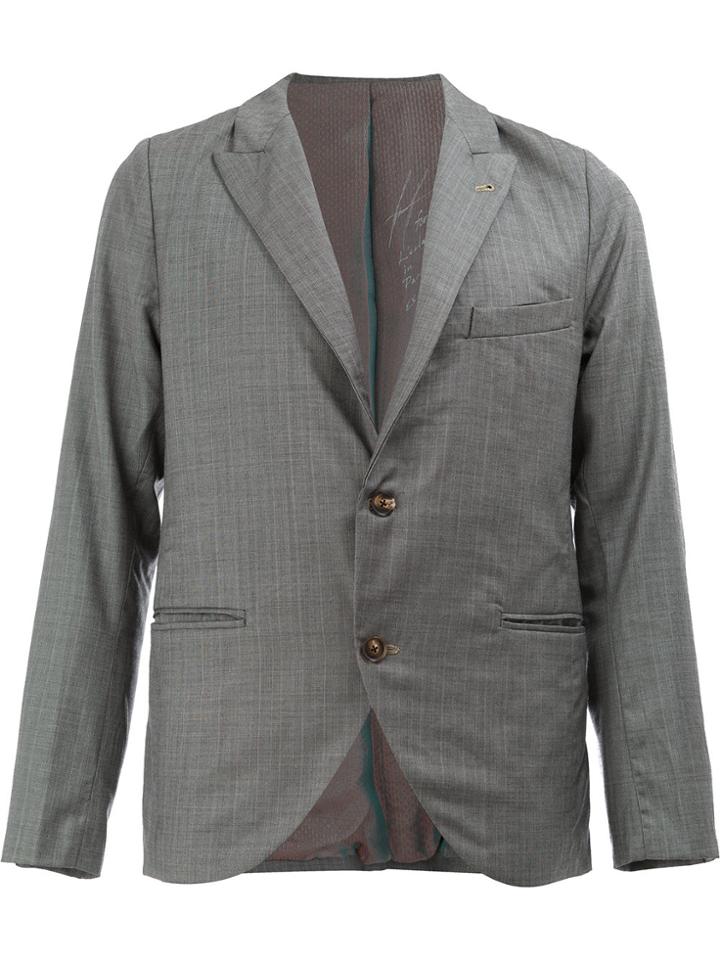 Geoffrey B. Small Classic Two-button Blazer - Grey
