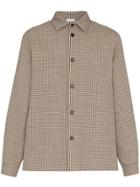 Jil Sander Jils Sht Jkt Brwn Chk - Brown