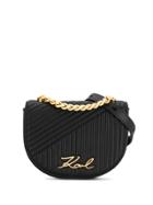 Karl Lagerfeld Quilted K/signature Belt Bag - Black