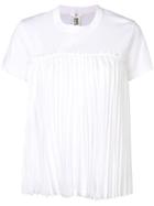 Comme Des Garçons Noir Kei Ninomiya Pleated Detail T-shirt - White