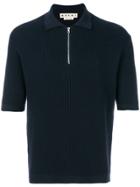 Marni Zipped Polo Shirt - Blue