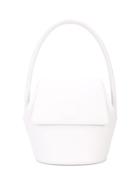 Modern Weaving Arch Handle Bucket Bag - White