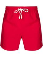 Maison Kitsuné Plain Swim Shorts - Red