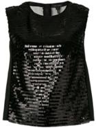 Marc Jacobs Sequin Shell Top - Black