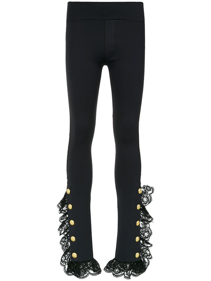 Andrea Bogosian Lace Inserts Leggings - Black