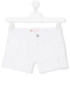 Levi's Kids Teen Frayed Denim Shorts - White