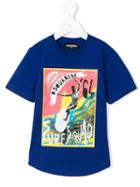 Dsquared2 Kids Printed T-shirt, Boy's, Size: 10 Yrs, Blue